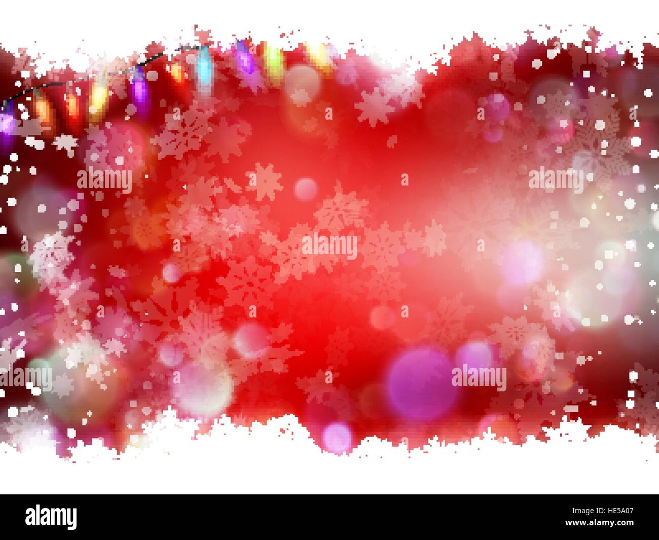 Red background with snowflakes. EPS 10 Stock Vector Image & Art - Alamy