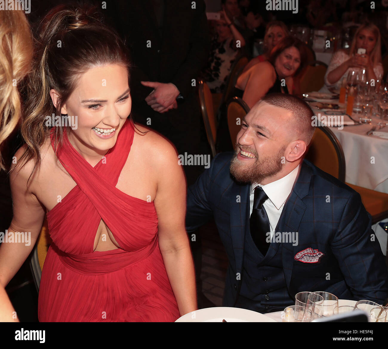 Conor mcgregor dee devlin ufc 205 new york baby hi-res stock