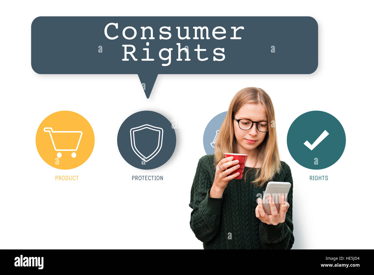 Consumer Rights Protection Regulation Concept Stock Photo