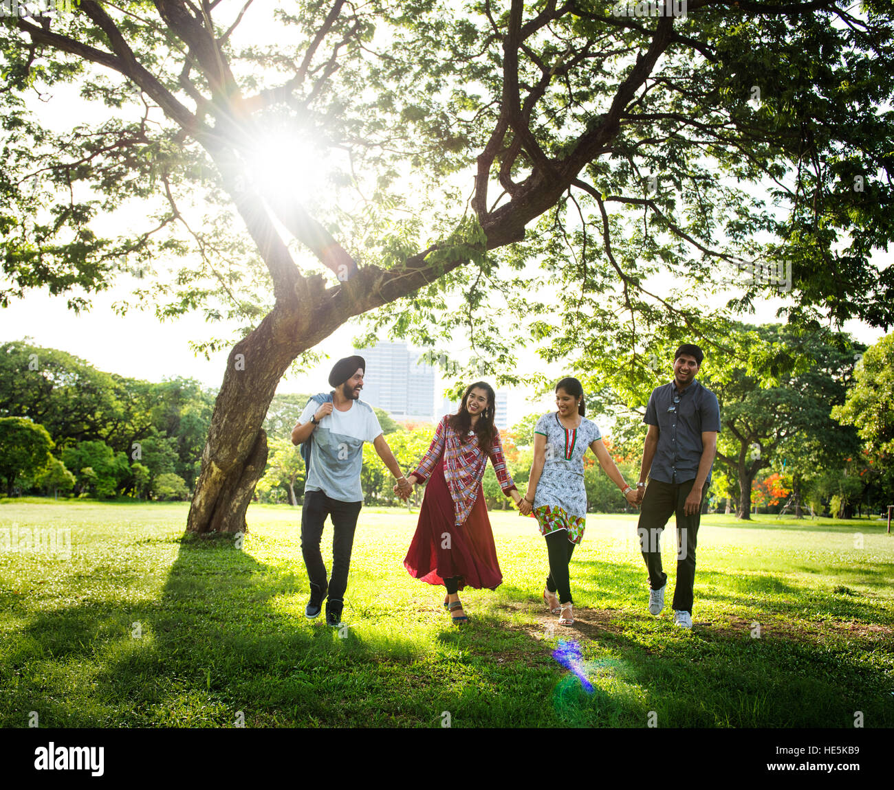 Indian Ethnicity People Interacting Concept Stock Photo Alamy