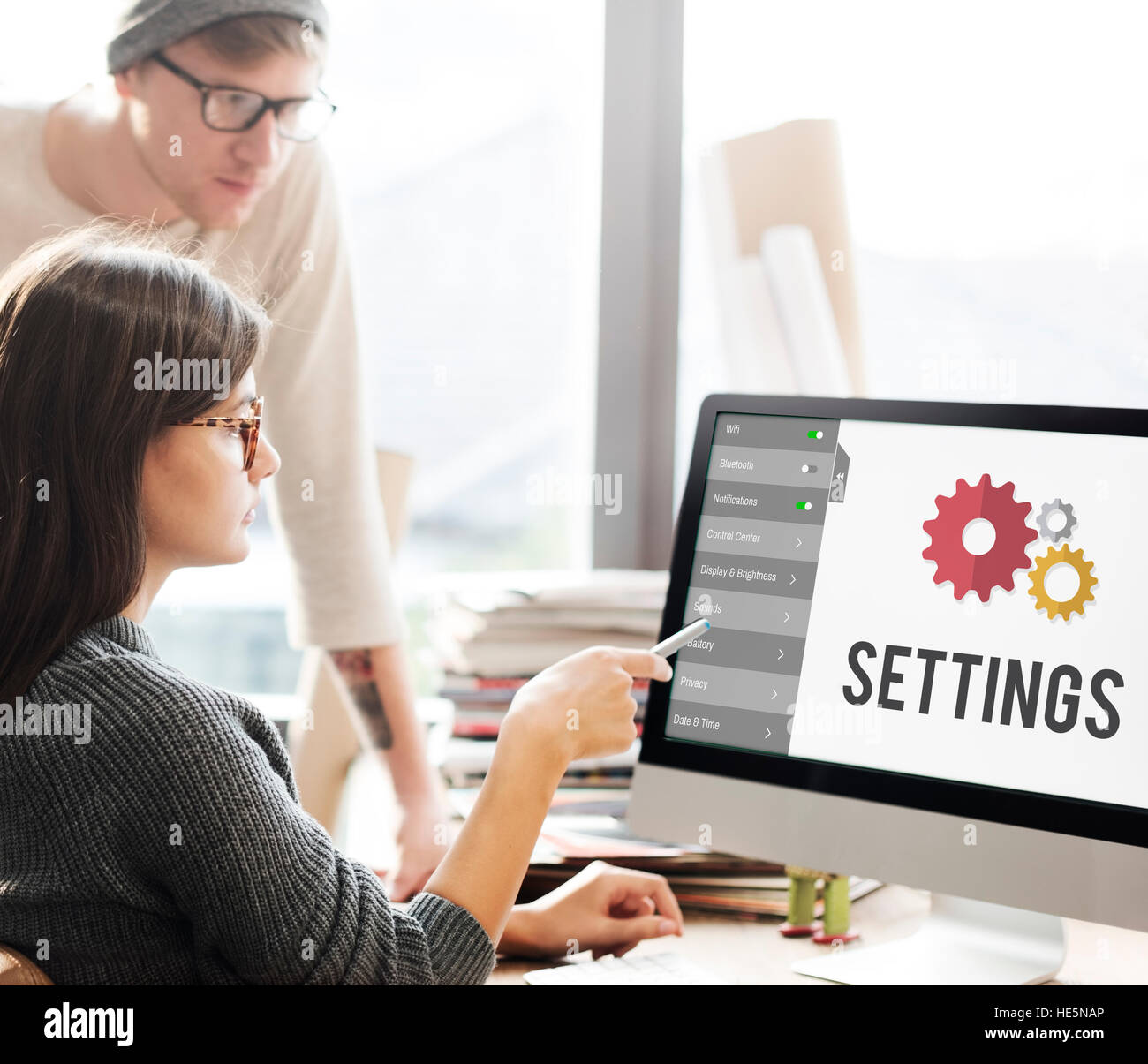 Settings Configuration Setup Tools Concept Stock Photo