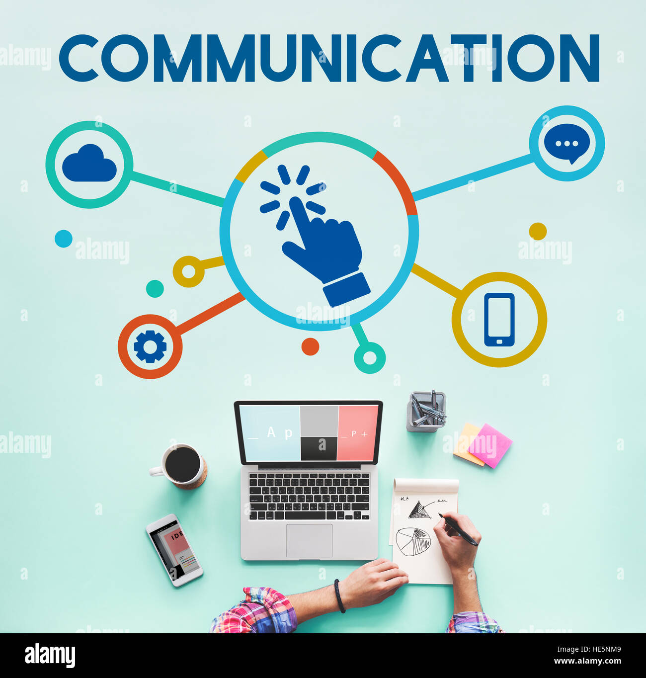 Technology Networking Communication Digital Concept Stock Photo Alamy