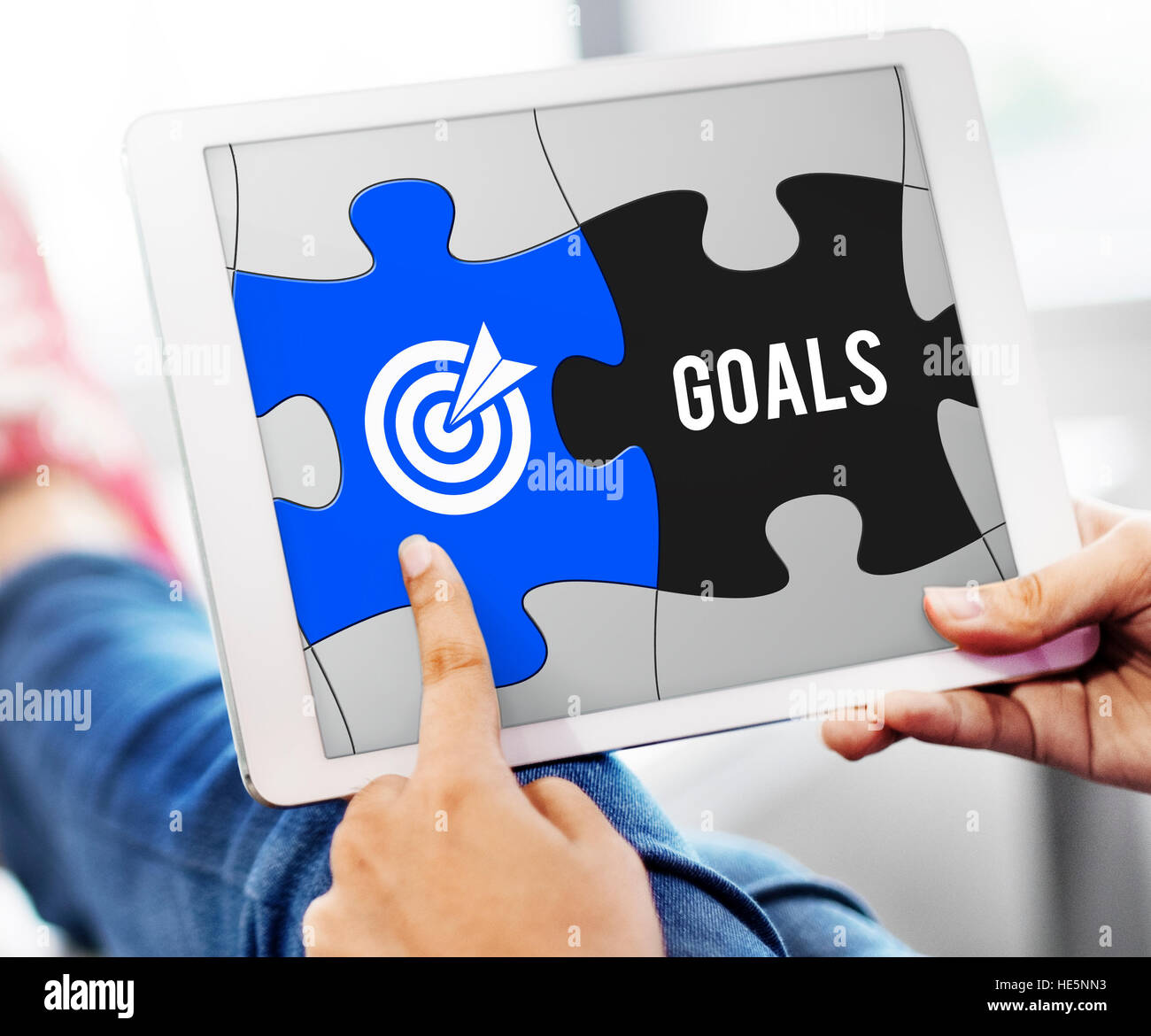 Achievement Success Goals Target Jigsaw Puzzle Concept Stock Photo Alamy