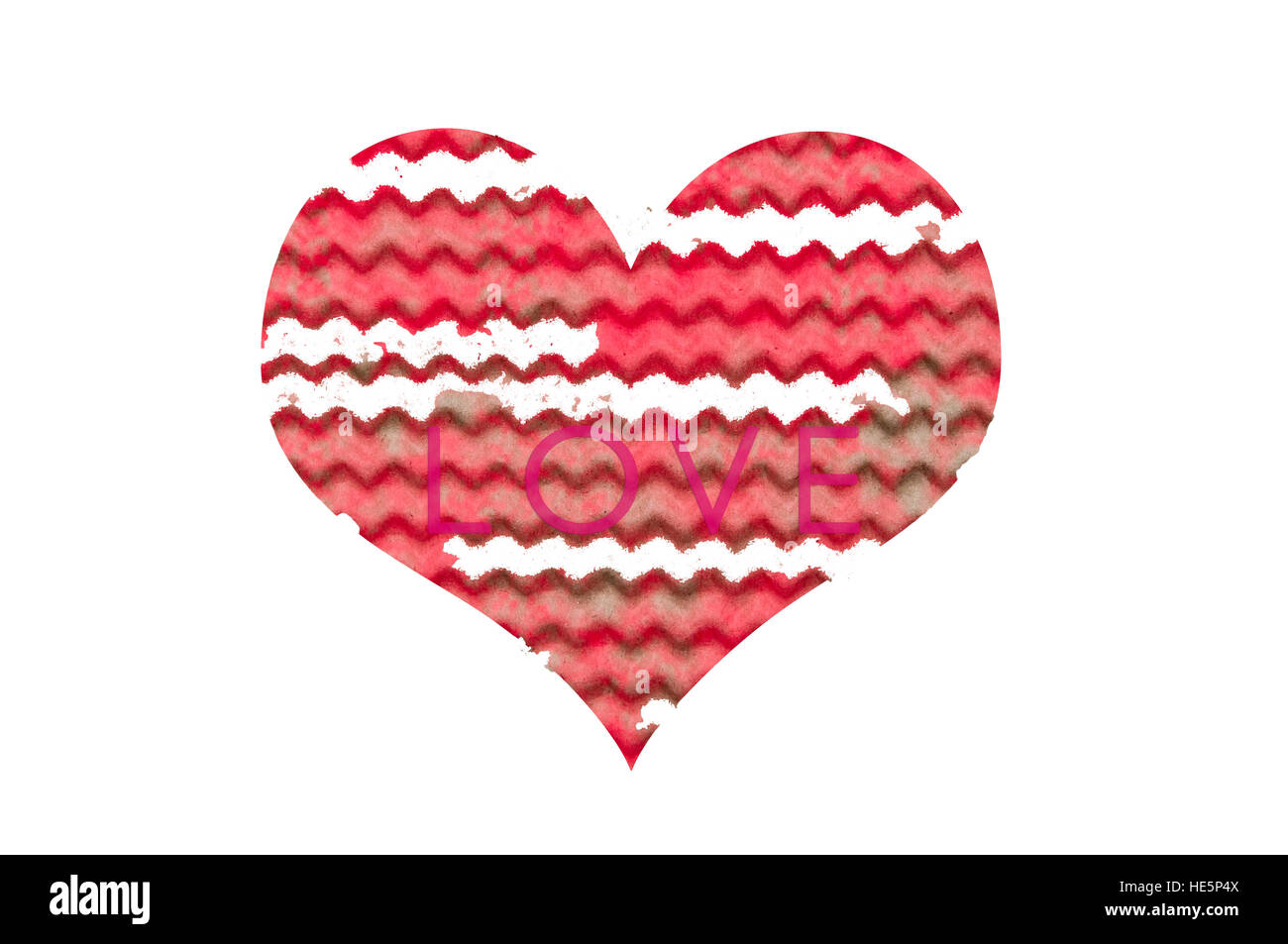 Valentines day heart. Love Heart shape on natural background Stock Photo