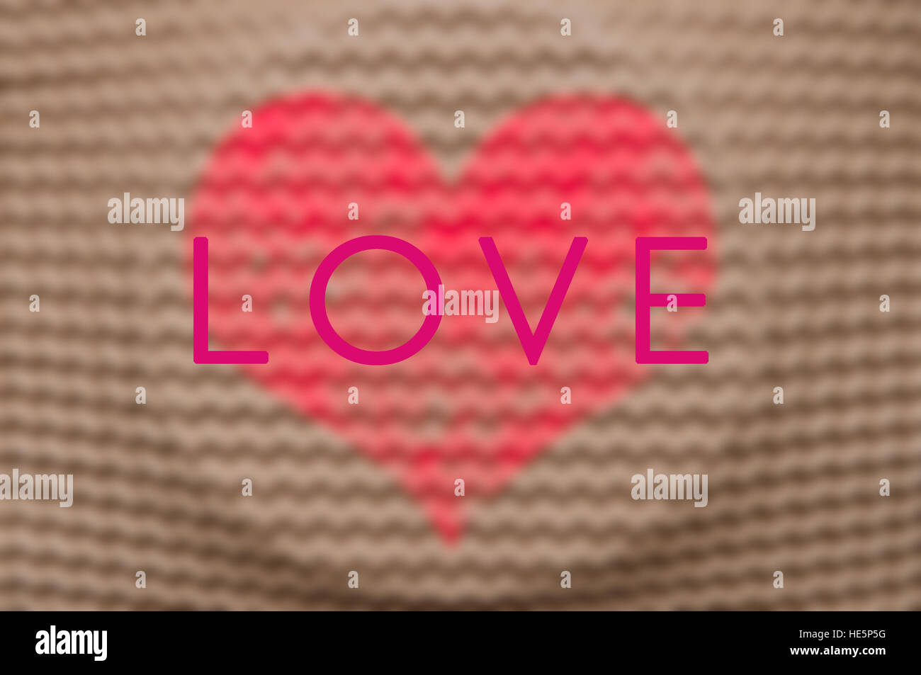 Valentines day heart. Love Heart shape on natural background Stock Photo