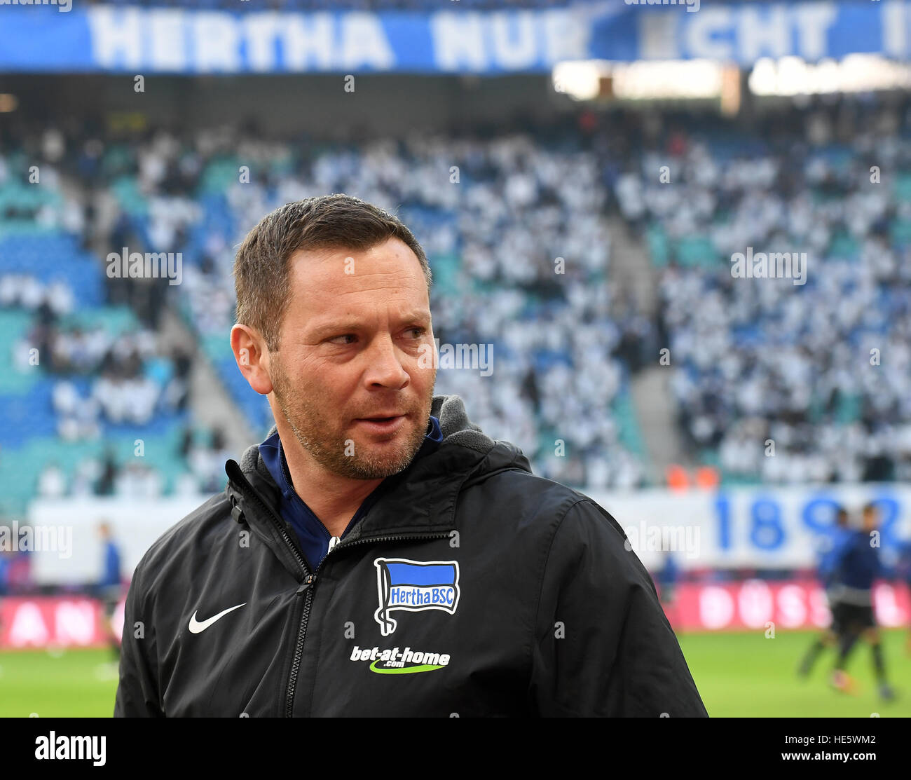 Leipzig, Germany. 17th Dec, 2016. Hertha coach Pal Dardai pictured ...