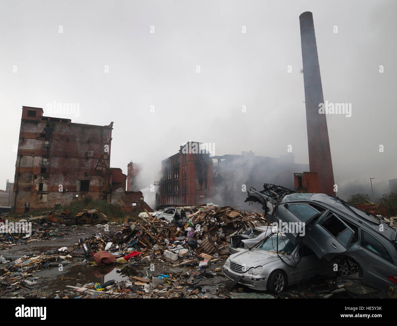 Emergency services have evacuated more than 100 nearby properties after