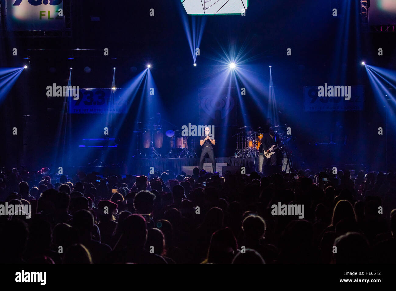 Pitbull performing at 93.3 FLZ's iHeartRadio Jingle Ball on December 17