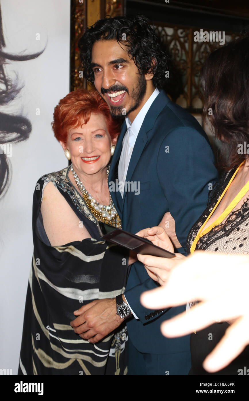 Sydney, Australia. 19 December 2016. Pictured: Dev Patel. The cast and crew of LION arrived on the red carpet for the Australian premiere at the State Theatre in Sydney.  The highly anticipated film comes from the producers of The King’s Speech and is based on the incredible true story of Saroo Brierley. Saroo is portrayed by Dev Patel in the film and his parents John and Sue Brierley are played by Nicole Kidman and David Wenham – the Brierley family will join the cast on the red carpet. Credit: © Richard Milnes/Alamy Live News Stock Photo
