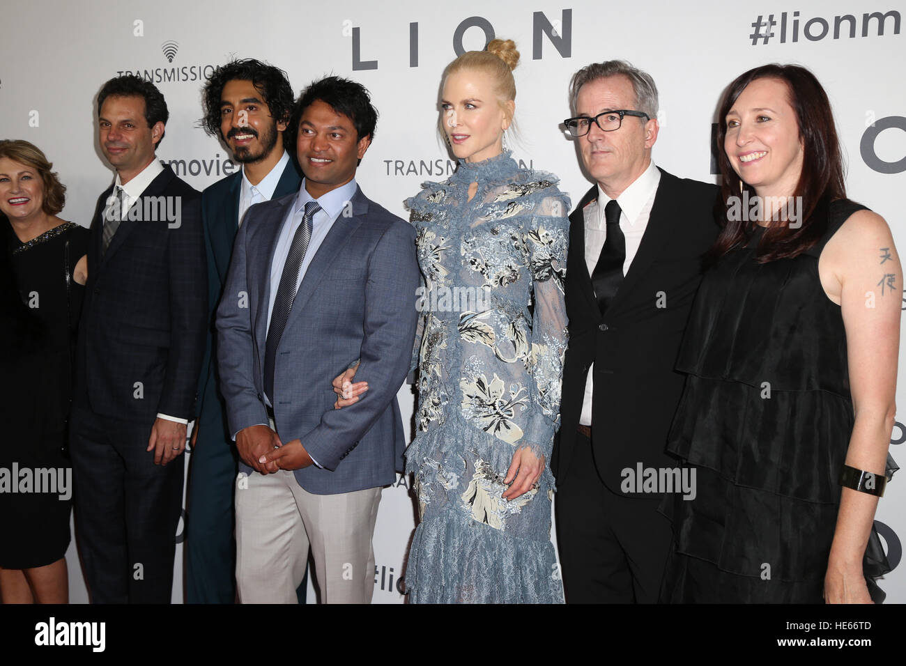 Sydney, Australia. 19 December 2016. The cast and crew of LION arrived on the red carpet for the Australian premiere at the State Theatre in Sydney.  The highly anticipated film comes from the producers of The King’s Speech and is based on the incredible true story of Saroo Brierley. Saroo is portrayed by Dev Patel in the film and his parents John and Sue Brierley are played by Nicole Kidman and David Wenham – the Brierley family will join the cast on the red carpet. Credit: © Richard Milnes/Alamy Live News Stock Photo