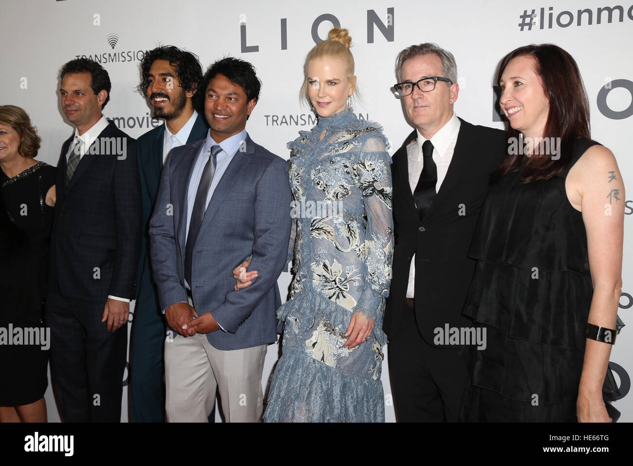 Sydney, Australia. 19 December 2016. The cast and crew of LION arrived on the red carpet for the Australian premiere at the State Theatre in Sydney.  The highly anticipated film comes from the producers of The King’s Speech and is based on the incredible true story of Saroo Brierley. Saroo is portrayed by Dev Patel in the film and his parents John and Sue Brierley are played by Nicole Kidman and David Wenham – the Brierley family will join the cast on the red carpet. Credit: © Richard Milnes/Alamy Live News Stock Photo