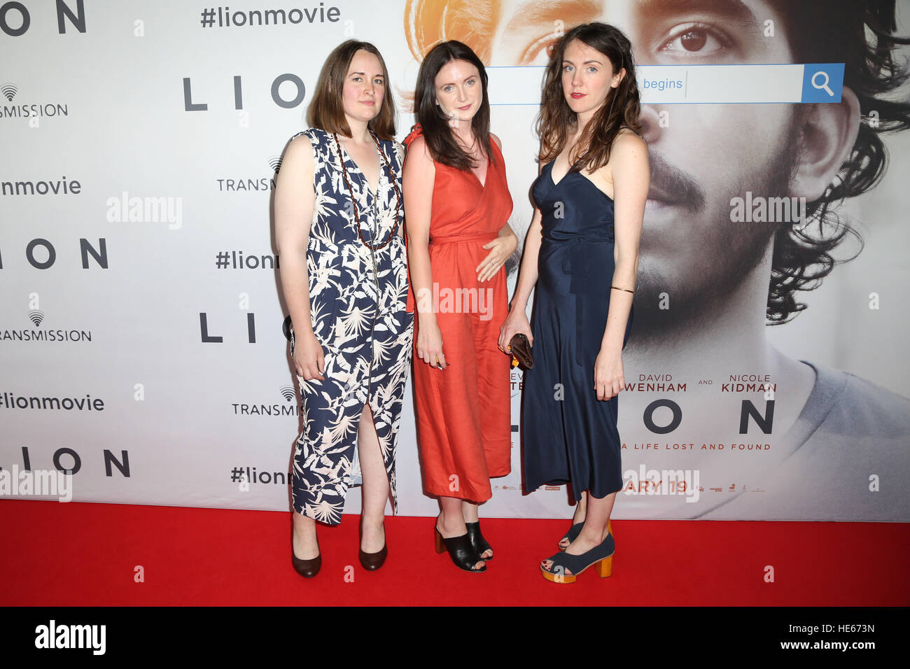 Sydney, Australia. 19 December 2016. The cast and crew of LION arrived on the red carpet for the Australian premiere at the State Theatre in Sydney.  The highly anticipated film comes from the producers of The King’s Speech and is based on the incredible true story of Saroo Brierley. Saroo is portrayed by Dev Patel in the film and his parents John and Sue Brierley are played by Nicole Kidman and David Wenham – the Brierley family will join the cast on the red carpet. Credit: © Richard Milnes/Alamy Live News Stock Photo