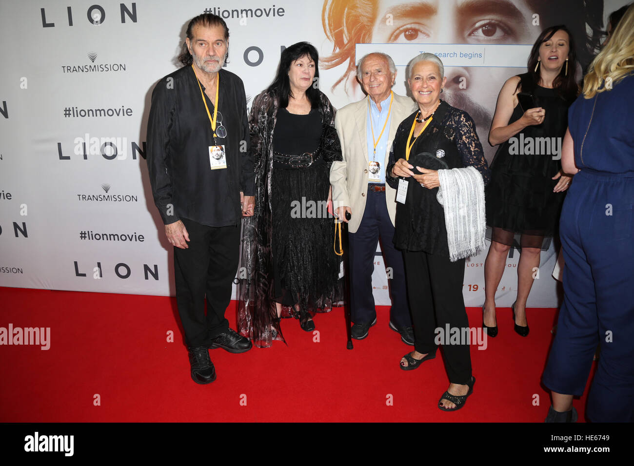 Sydney, Australia. 19 December 2016. The cast and crew of LION arrived on the red carpet for the Australian premiere at the State Theatre in Sydney.  The highly anticipated film comes from the producers of The King’s Speech and is based on the incredible true story of Saroo Brierley. Saroo is portrayed by Dev Patel in the film and his parents John and Sue Brierley are played by Nicole Kidman and David Wenham – the Brierley family will join the cast on the red carpet. Credit: © Richard Milnes/Alamy Live News Stock Photo