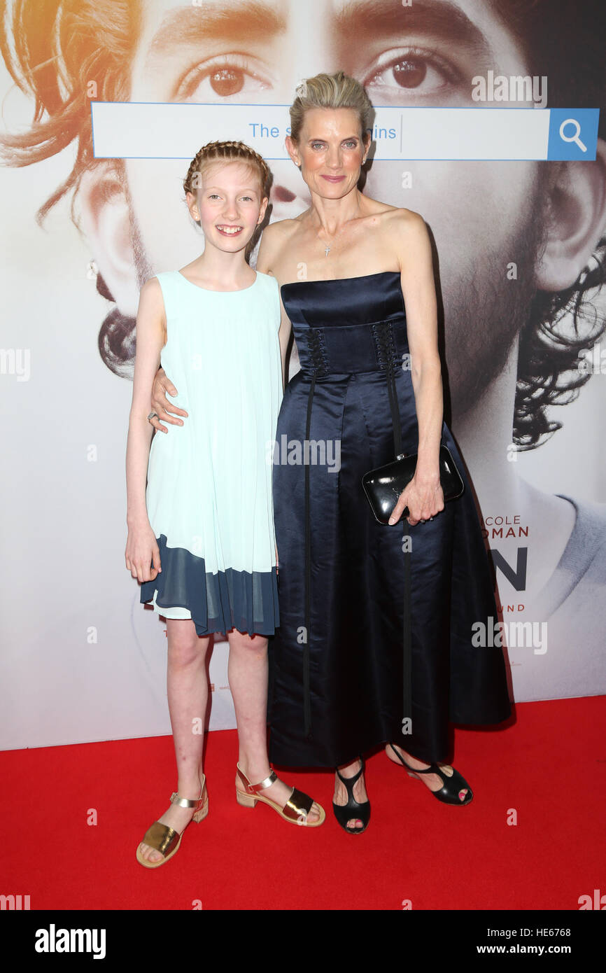 Sydney, Australia. 19 December 2016. Pictured: Kate Agnew, Eliza Jane Wenham. The cast and crew of LION arrived on the red carpet for the Australian premiere at the Theatre in Sydney.