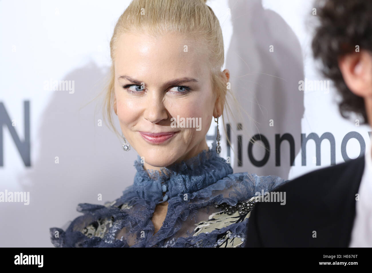 Sydney, Australia. 19 December 2016. Pictured: Nicole Kidman. The cast and crew of LION arrived on the red carpet for the Australian premiere at the State Theatre in Sydney.  The highly anticipated film comes from the producers of The King’s Speech and is based on the incredible true story of Saroo Brierley. Saroo is portrayed by Dev Patel in the film and his parents John and Sue Brierley are played by Nicole Kidman and David Wenham – the Brierley family will join the cast on the red carpet. Credit: © Richard Milnes/Alamy Live News Stock Photo