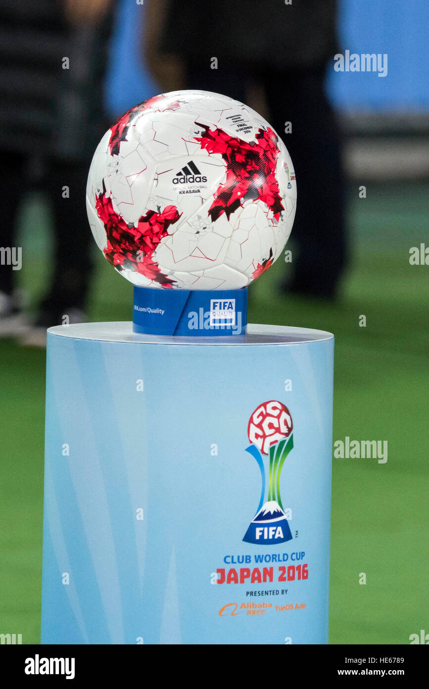 Kanagawa, Japan. 18th Dec, 2016. The match ball Football/Soccer