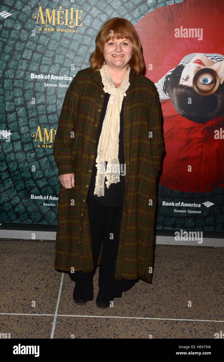 Los Angeles, CA, USA. 16th Dec, 2016. Lesley Nicol at arrivals for AMELIE, A NEW MUSICAL Opening Night, Ahmanson Theatre at the Music Center, Los Angeles, CA December 16, 2016. © Priscilla Grant/Everett Collection/Alamy Live News Stock Photo