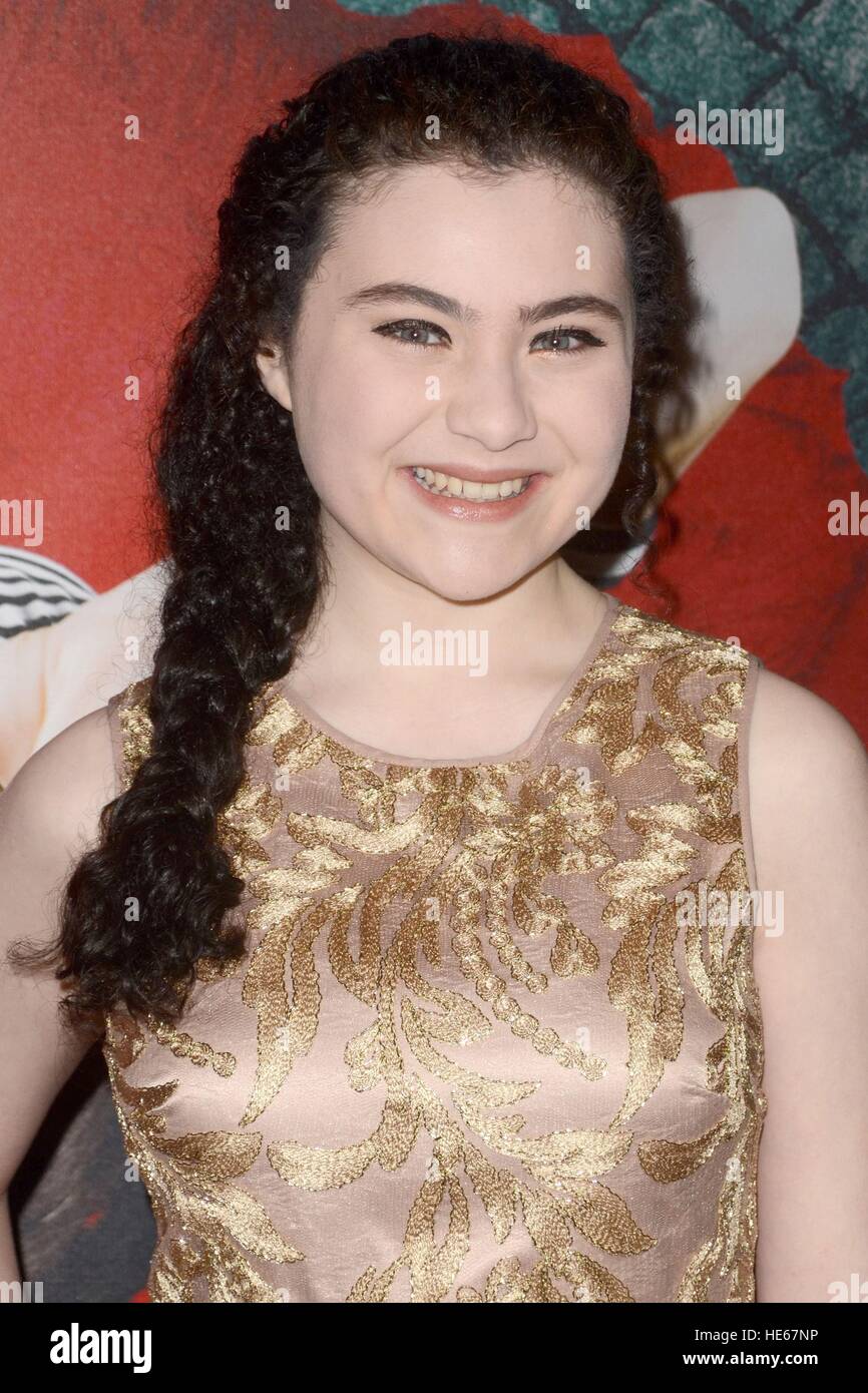 Los Angeles, CA, USA. 16th Dec, 2016. Lilla Crawford at arrivals for AMELIE, A NEW MUSICAL Opening Night, Ahmanson Theatre at the Music Center, Los Angeles, CA December 16, 2016. © Priscilla Grant/Everett Collection/Alamy Live News Stock Photo
