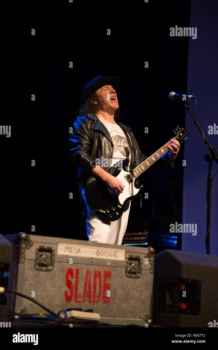 Slade perform in William Aston Hall, Wrexham, UK Stock Photo