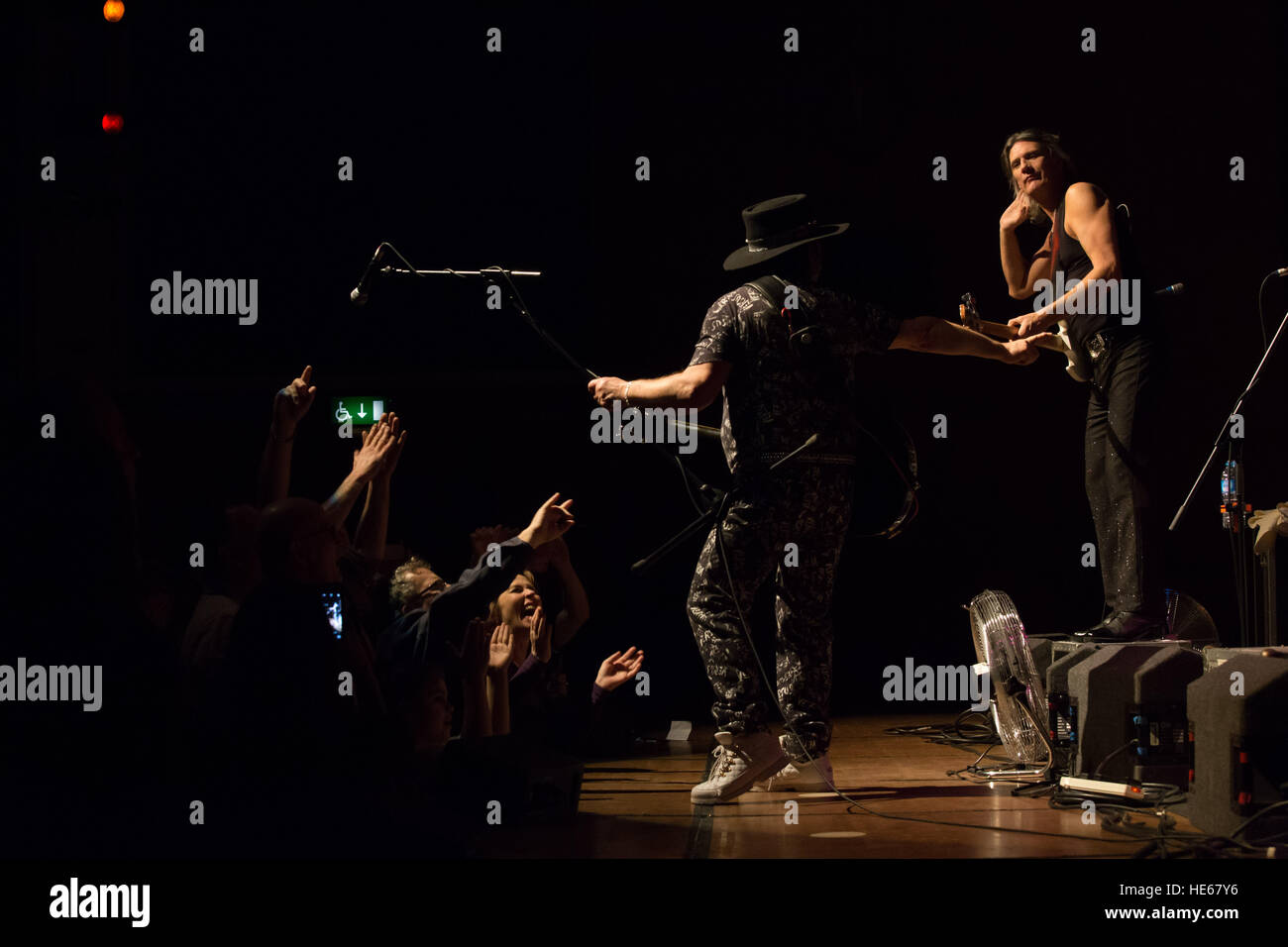 Slade perform in concert at William Aston Hall, Wrexham, UK Stock Photo