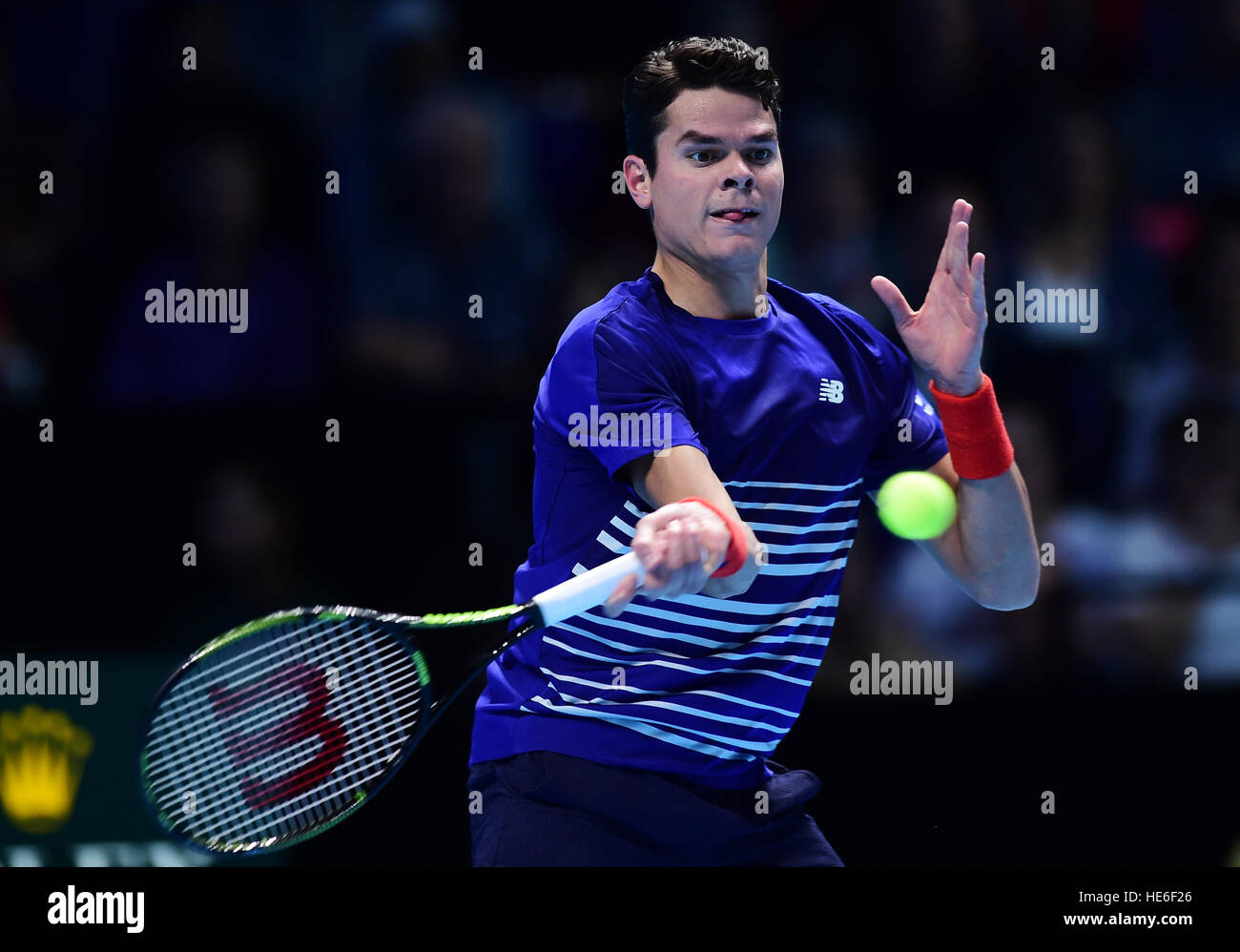 Novak Djokovic V Milos Raonic Atp World Tour Finals Featuring Stock Photo Alamy