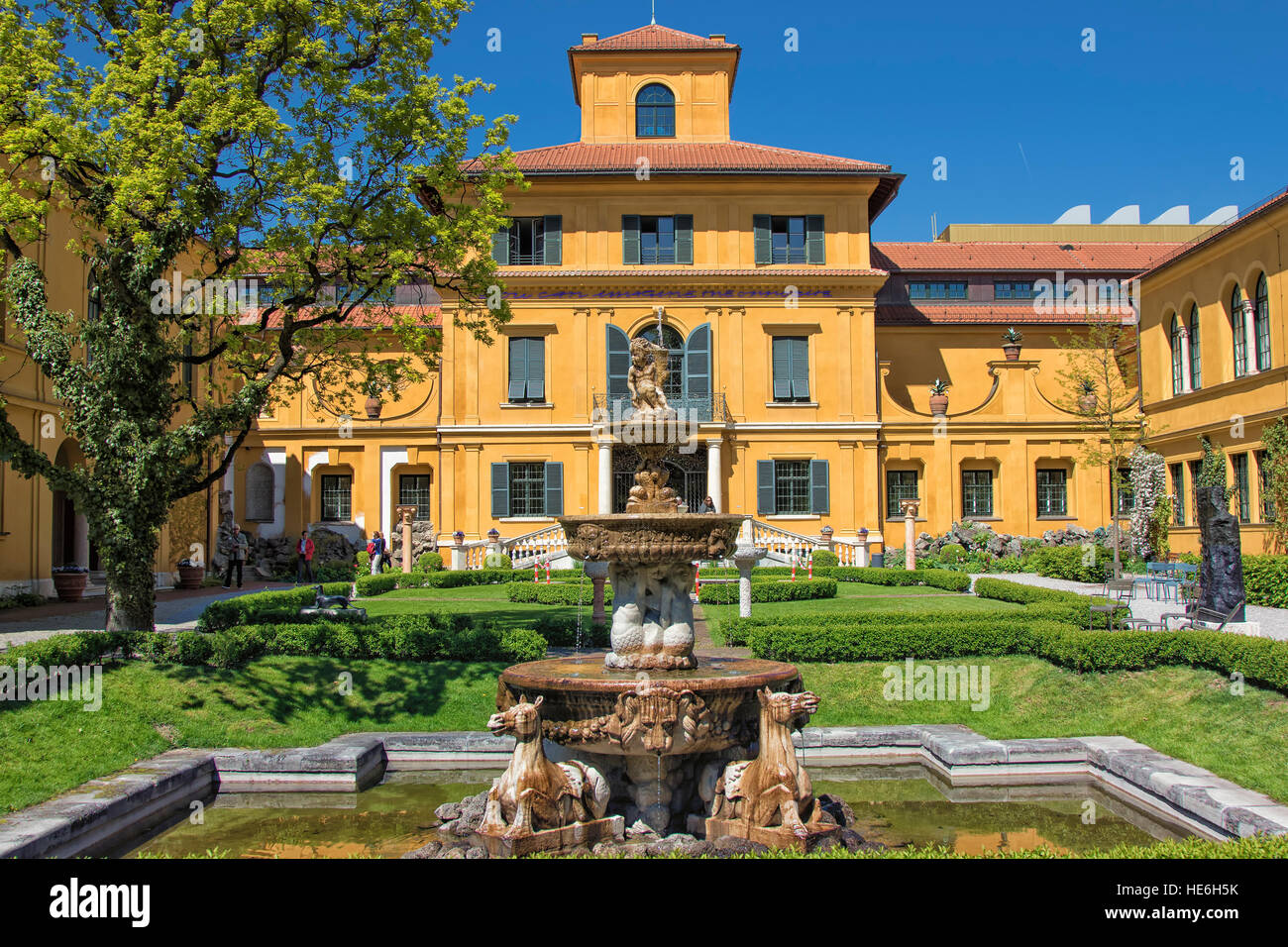 The villa Lenbach (Lenbachhaus) in Munich Stock Photo