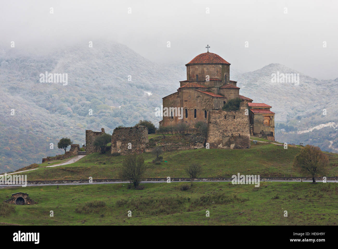 Jvari Monastery, Georgia. Stock Photo