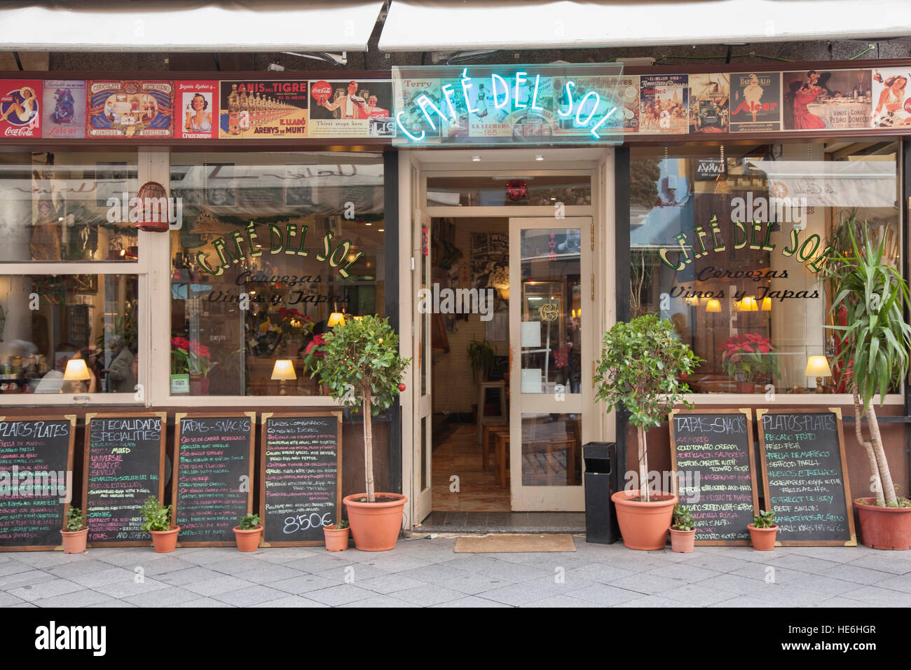 Cafe del Sol, Seville; Spain Stock Photo - Alamy