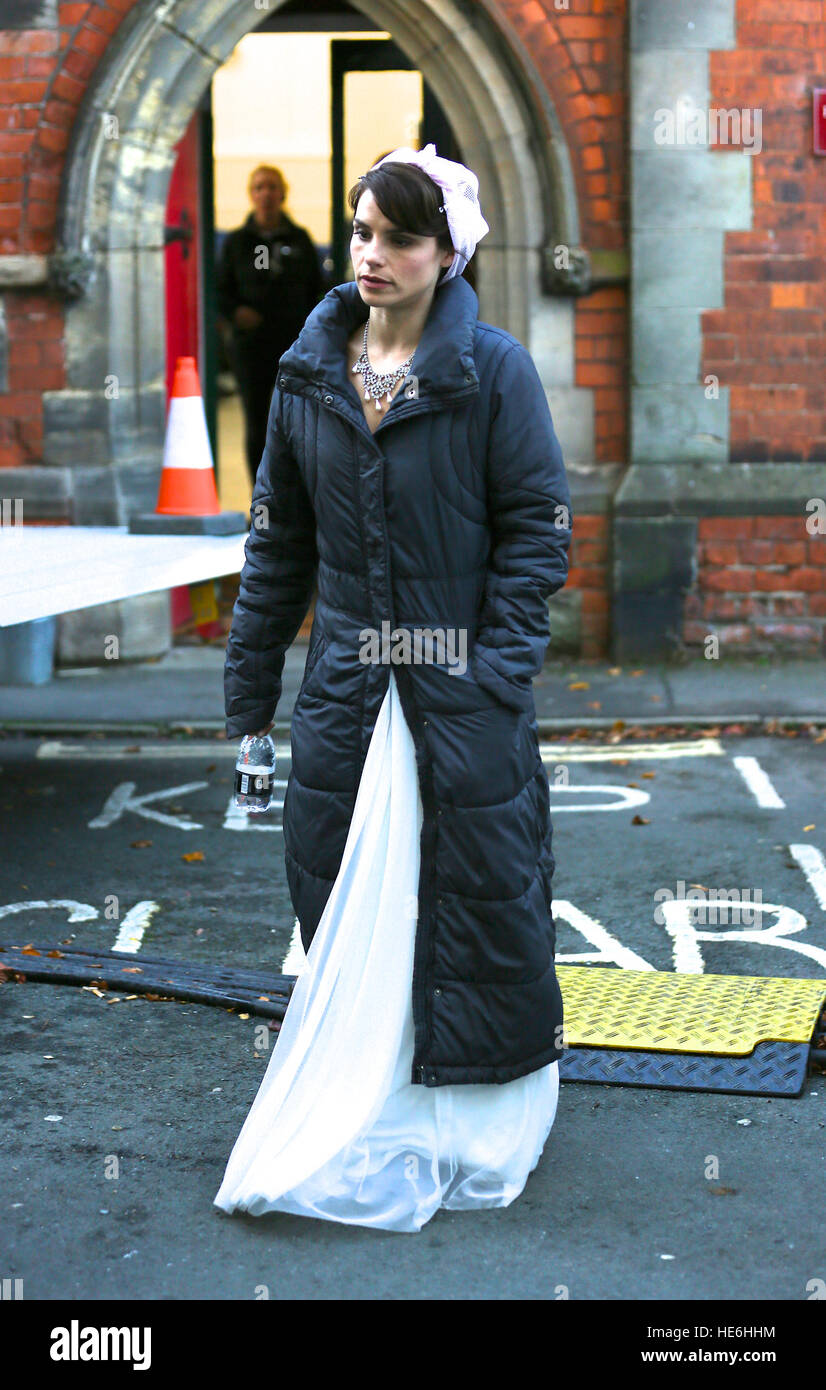 Charlotte Riley on the film set of 'King Charles III' in Beverley ...