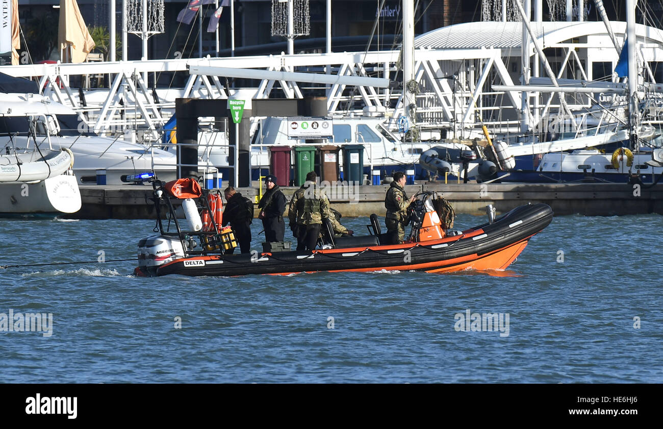 Royal Navy Bomb Squad And Divers Tow Out A 500lb German Bomb From ...