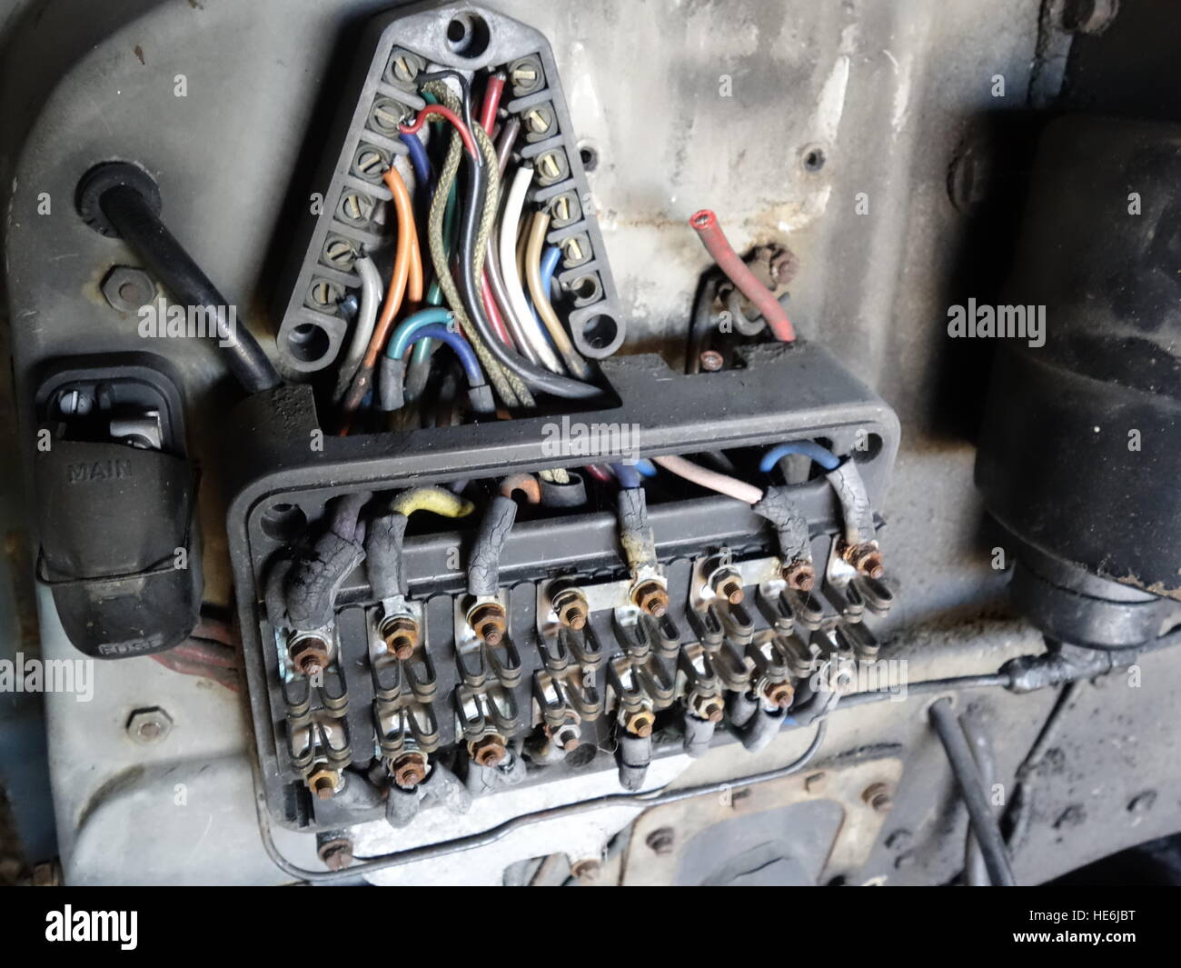 Mechanical parts of a vintage vehicle Stock Photo Alamy