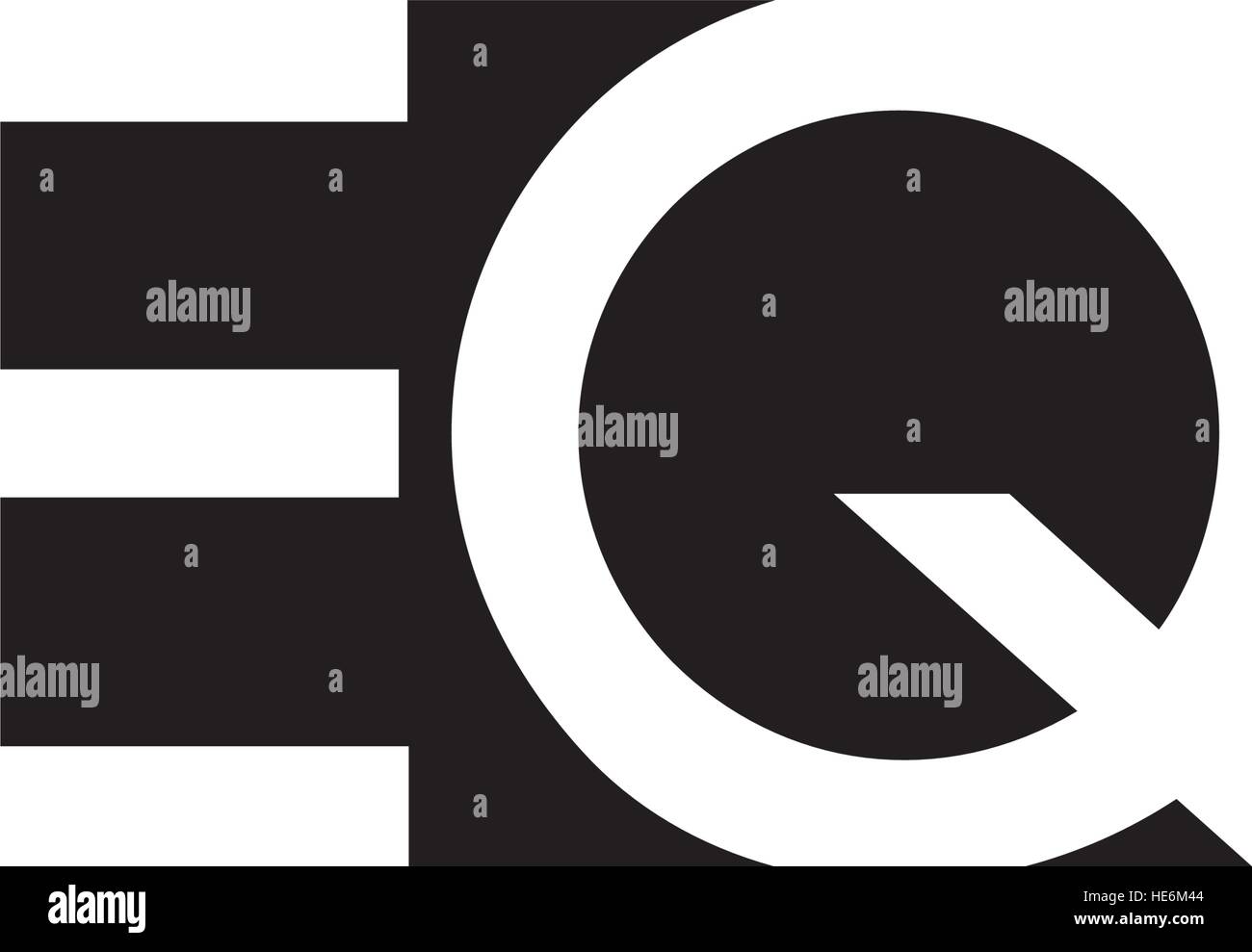 EQ Logo Concept Design. EPS 8 supported Stock Vector Image & Art - Alamy