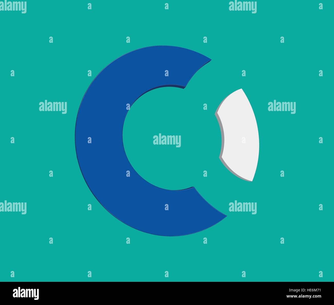 For C Logo Design Concept Stock Vector Image & Art - Alamy