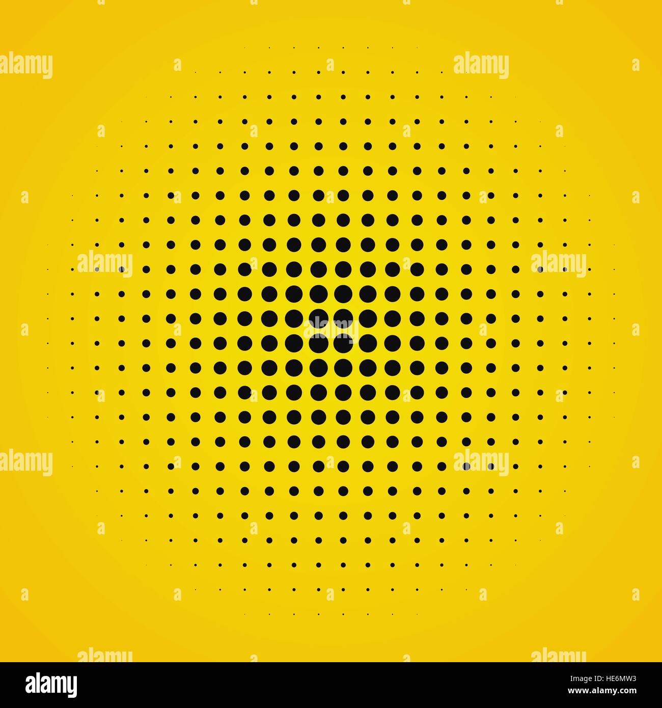 Colored Back Pop Art Style Yellow Halftone Background For Comic