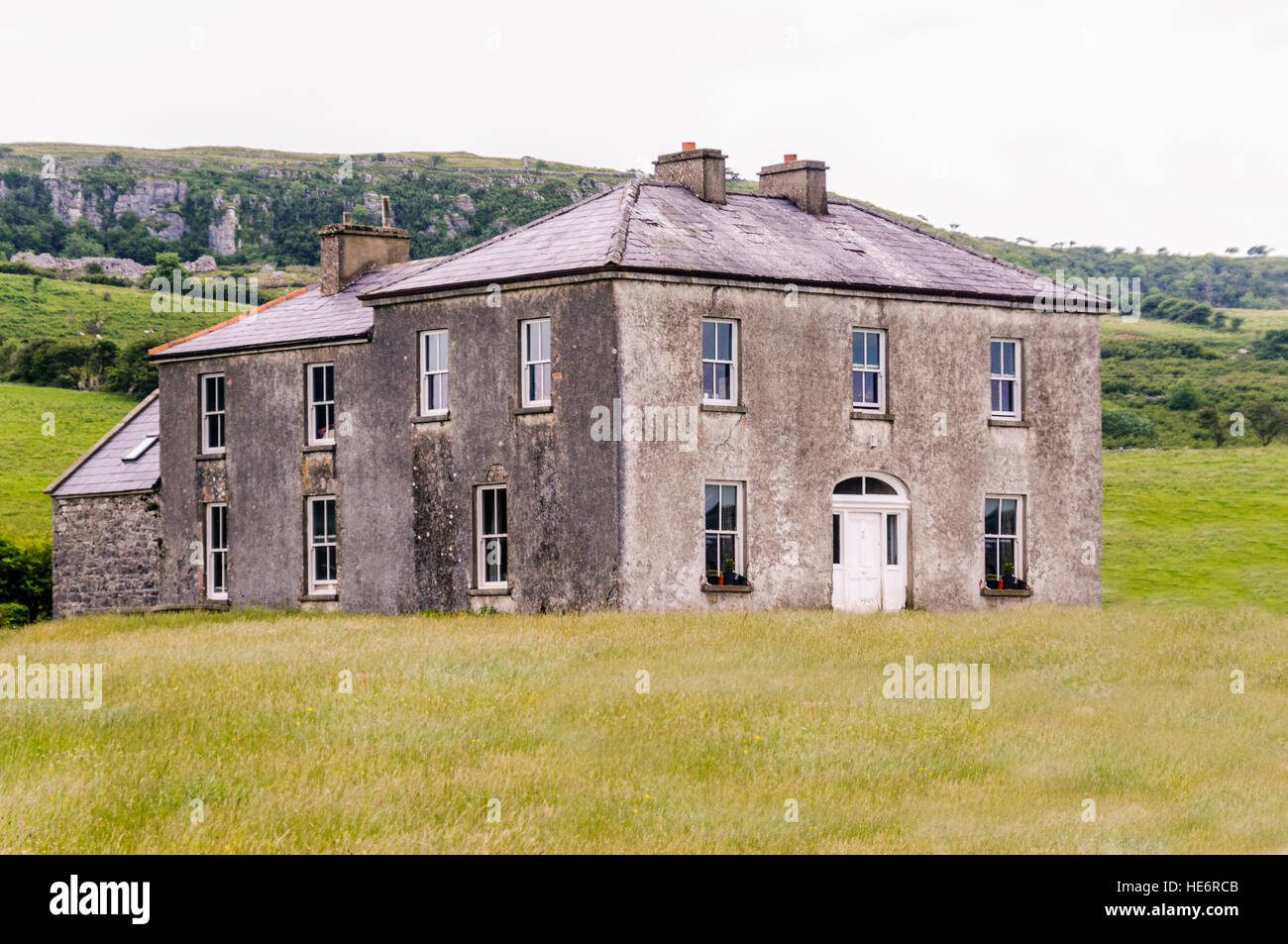 Glanquin Farmhouse, County Clare, used within the TV programme 'Father Ted', County Clare, Ireland. Stock Photo