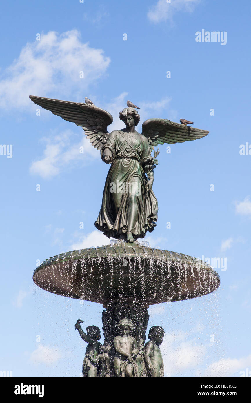 Bethesda Fountain, Bethesda Terrace, Central Park, New York City, United States of America. Stock Photo