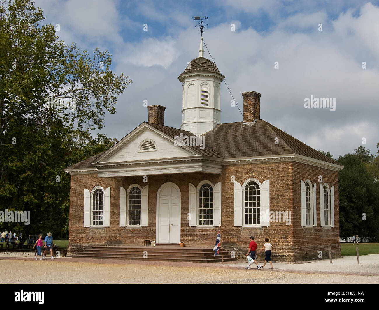 Colonial Williamsburg courthouse Stock Photo Alamy