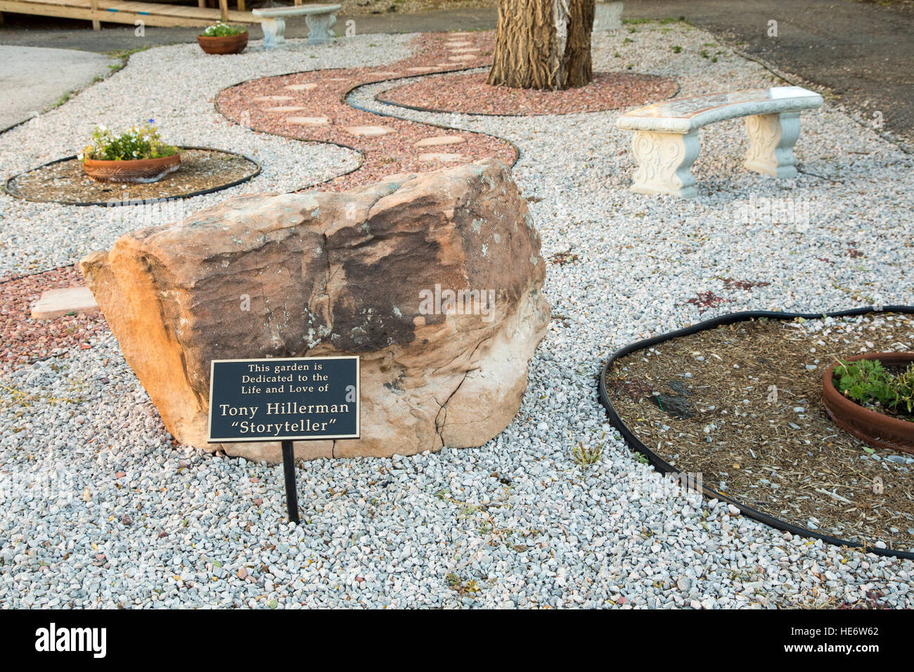 Thoreau, New Mexico A garden dedicated to mystery writer Tony