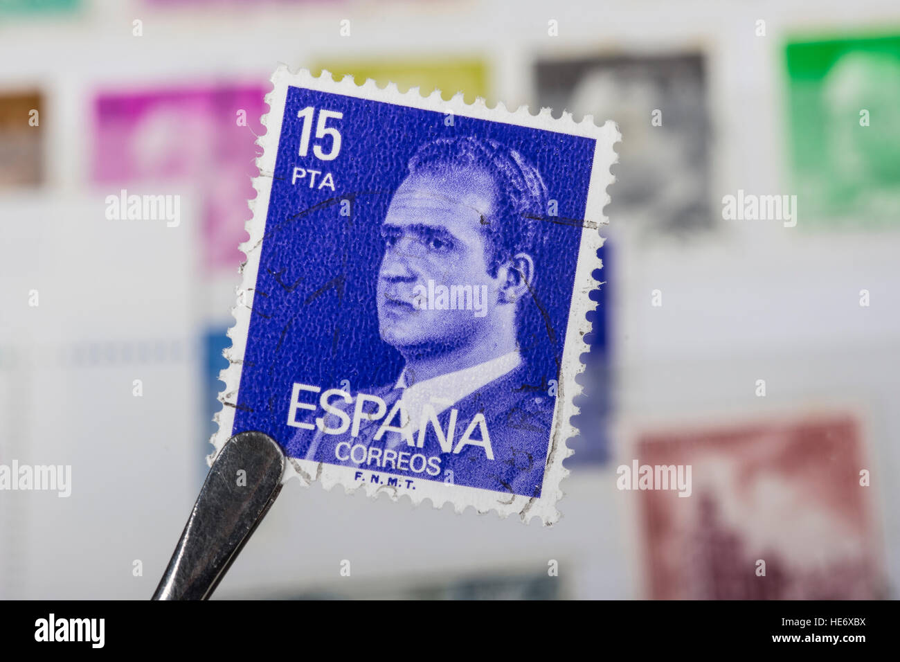 Spain stamp postage hires stock photography and images Alamy