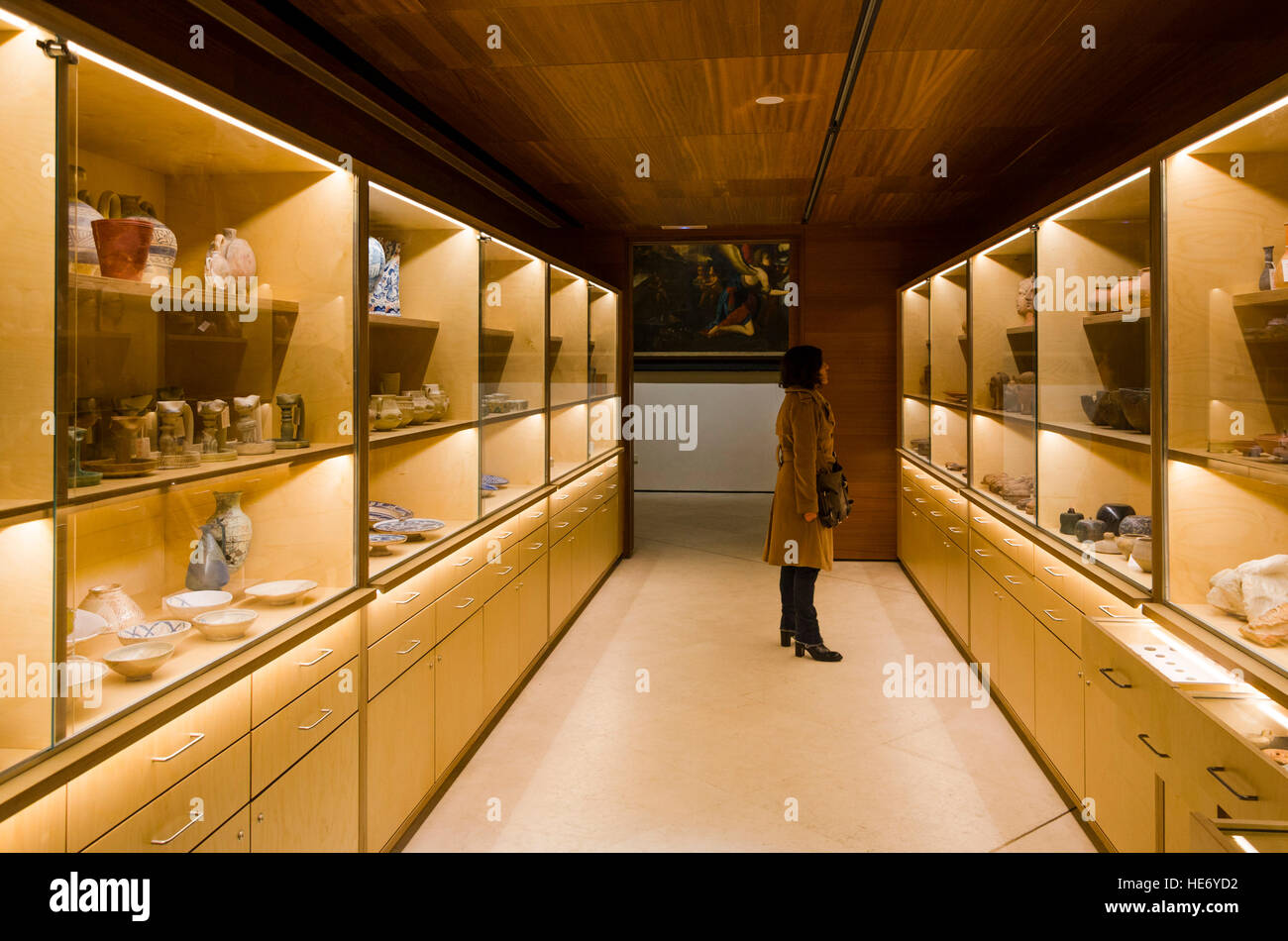 Open for public Storage rooms of Palacio de la Aduana, Museum of Malaga