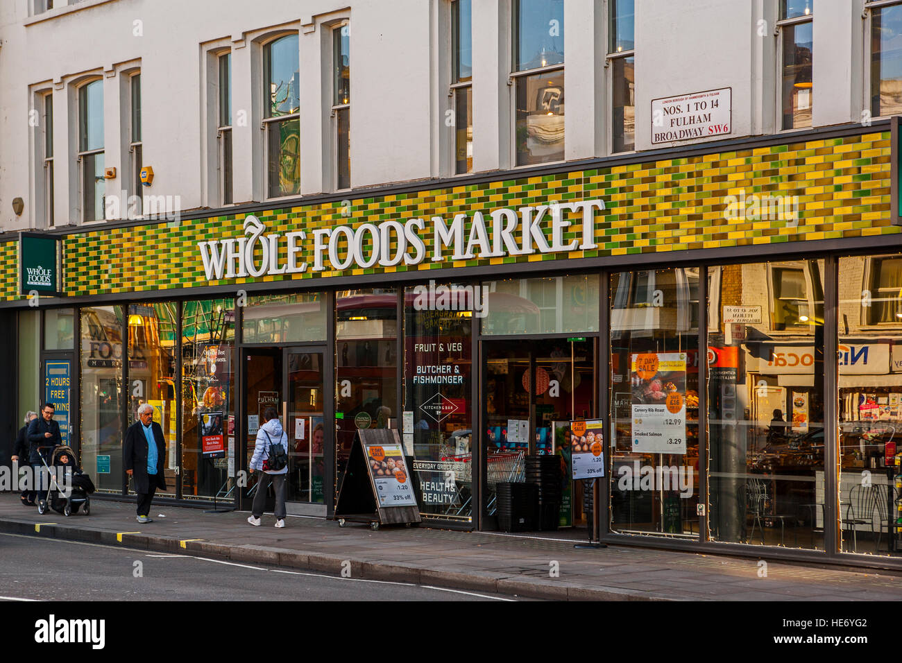Whole Foods Market, Fulham, London Stock Photo