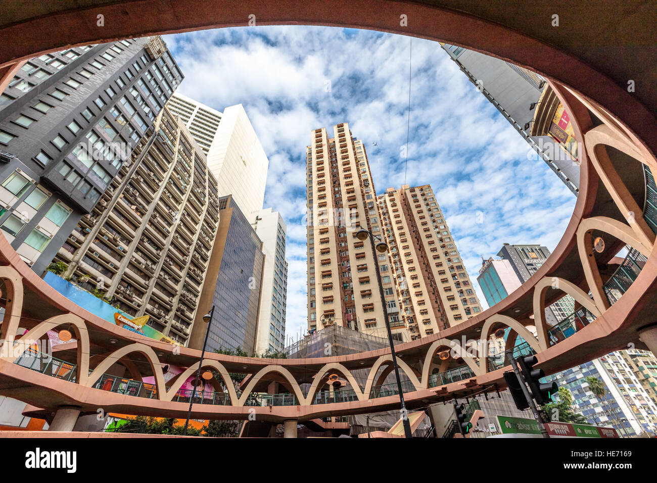 Photo inspiration: Luxury Kong Elevated Dog Lounge Reference: Elevated Walkway Hong Kong Stock Photo