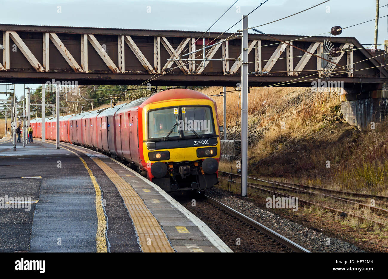 Carstairs Junction Railway Station in South Lanarkshire Scotland with