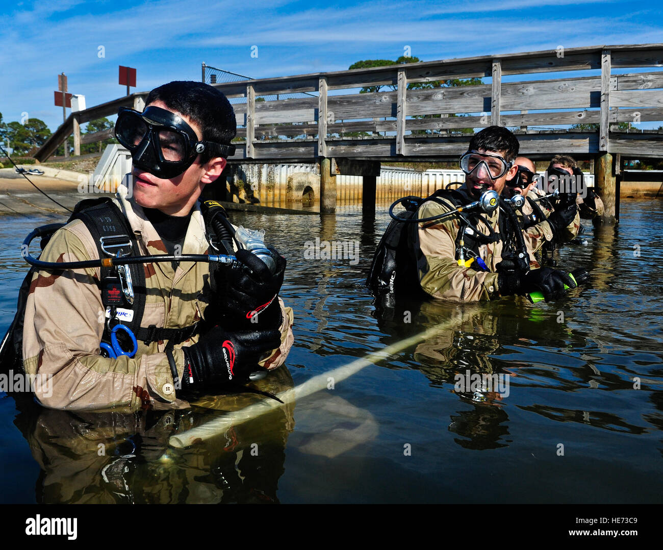 U.S. Air Force special tactics Airmen from the Special Tactics Training ...