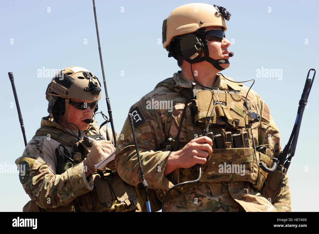 Two Air National Guard Combat Controllers from the 125th Special