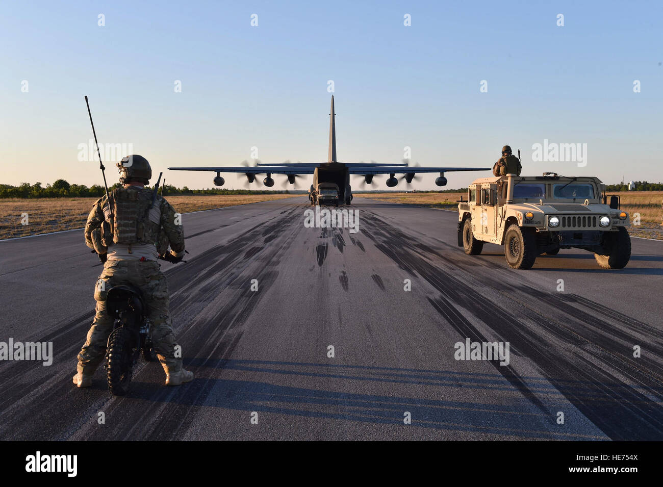 Commando Operation Pateints Airmen transported simulated patients to an MC-130J Commando II at ...