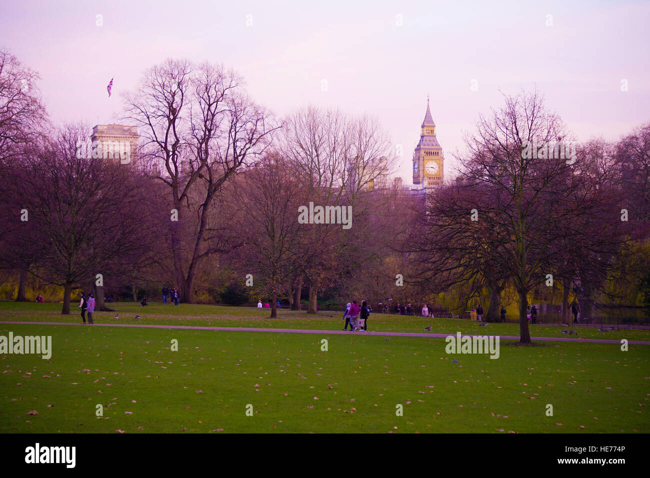 St James s Park in London in the evening Stock Photo - Alamy