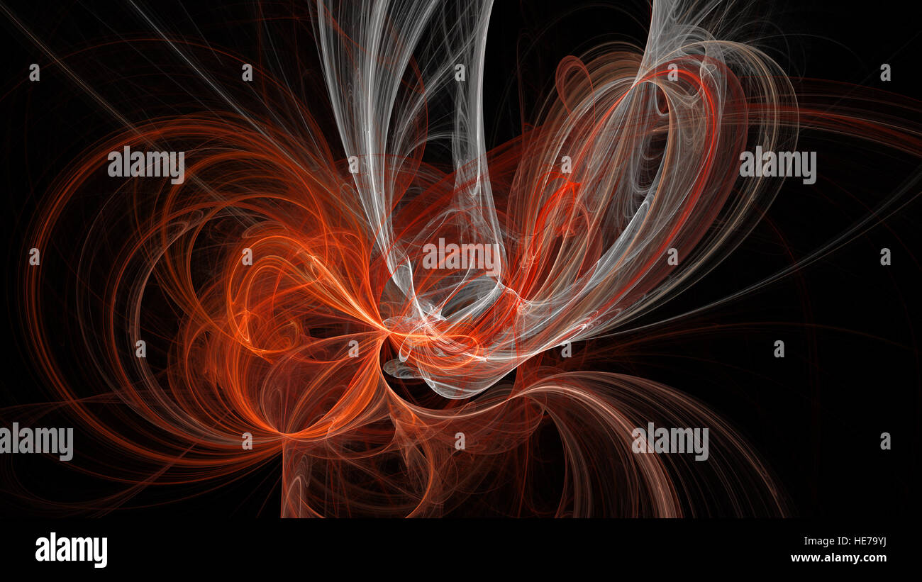 Colorful curves and waves abstract 3d background Stock Photo - Alamy