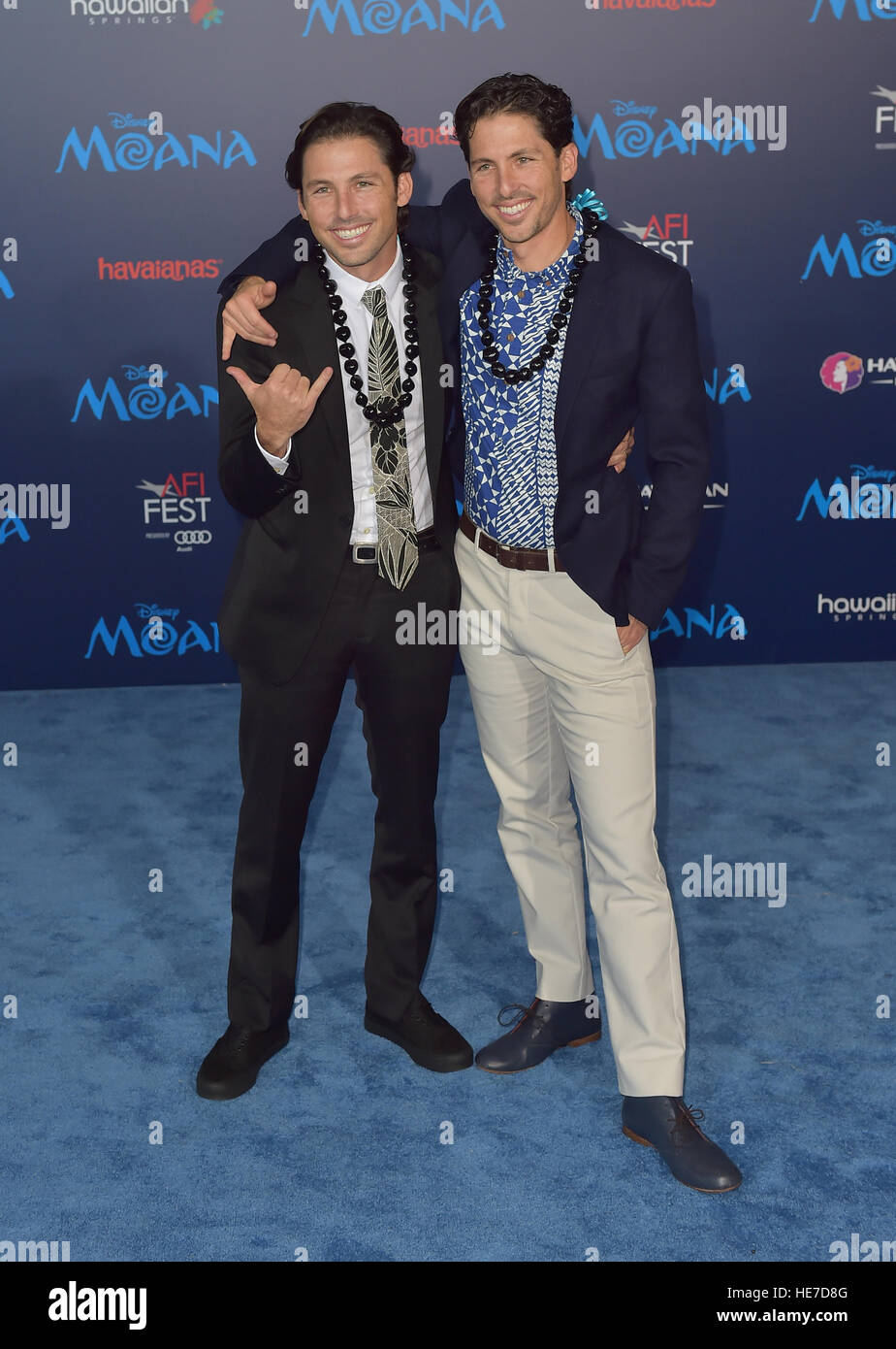 AFI FEST 2016 presented by Audi - 'Moana' - Premiere  Featuring: Jordan Kandell, Aaron Kandell Where: Los Angeles, California, United States When: 14 Nov 2016 Stock Photo