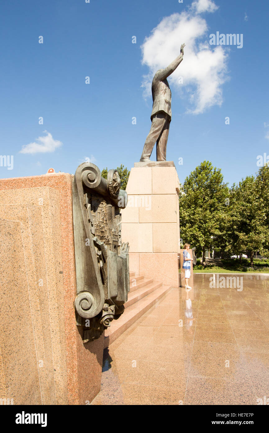 Statue of Heydar Aliyev Stock Photo